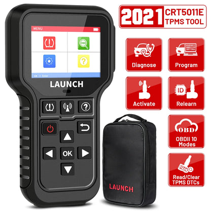 LAUNCH X431 CRT5011E TPMS Tire Pressure Diagnsotic Tool 315MHz 433MHz Sensor Activation Programing Learning Reading OBD2 Scanner