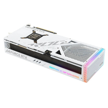 Used ASU'S ROG Strix GeForce RTX 4080 16GB GDDR6X White OC Edition Graphics Card With GDDR6X 256-bit Memory Support OverClock