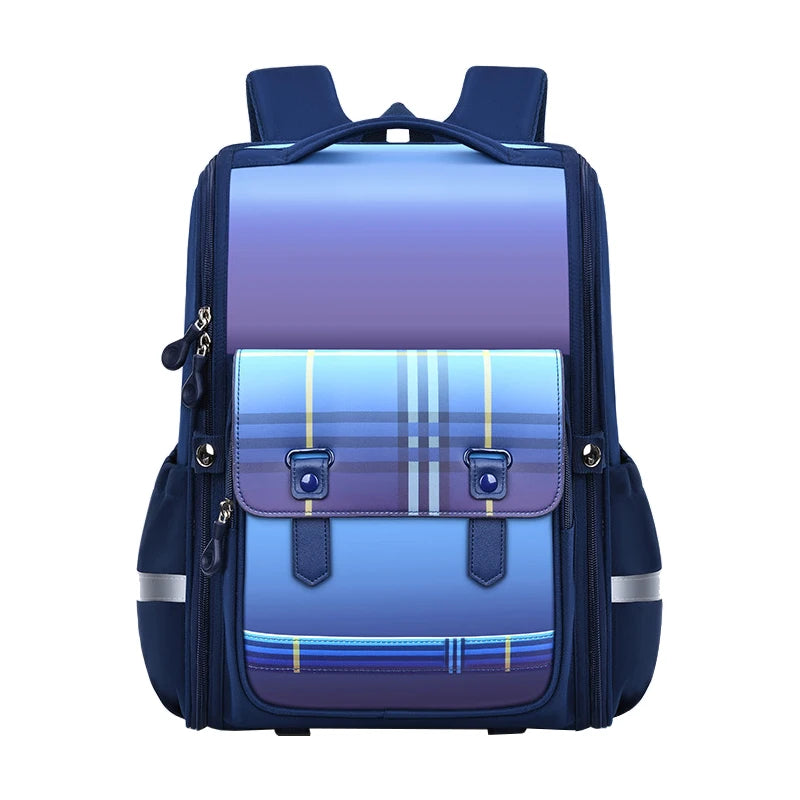 Waterproof Polyester Ultra-Light 20-36L Large Capacity with Air Cushion Belt Soft Handle England Style School Backpack