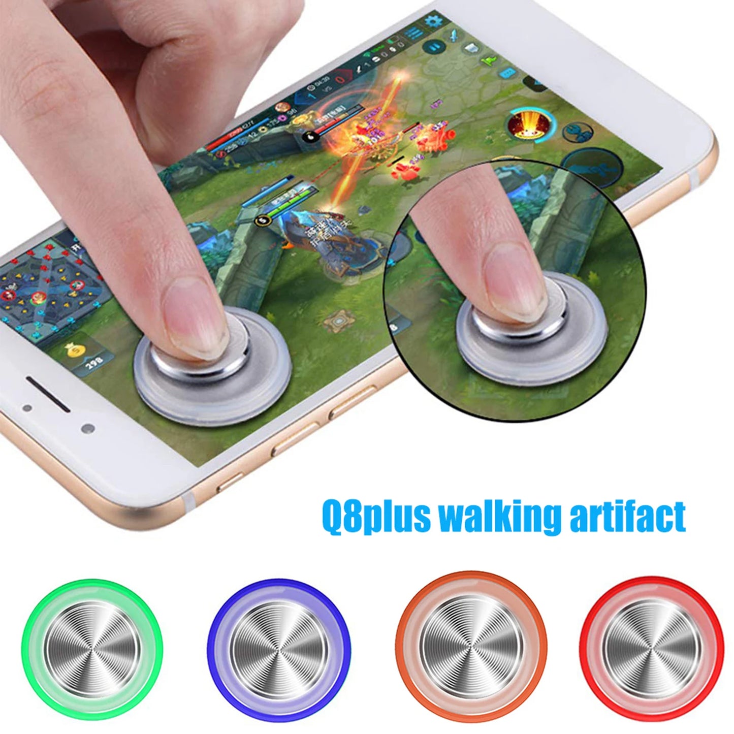 New Round Game Joystick Mobile Phone Rocker For Iphone Android Tablet Metal Button Controller For gamepad With Suction Cup