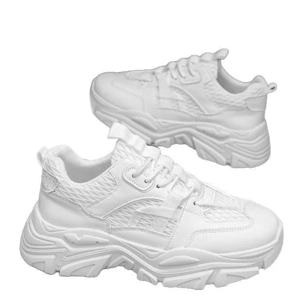 Summer Hollow Men's Casual Board Shoes with Soft Leather Surface and Breathable White Shoes for Men's Casual Sports Shoes