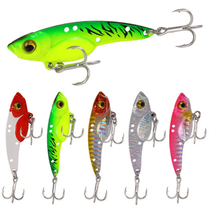 VIB Lures 7.5/13/18g Long Throw Metal Blood tank Hook Sea Fishing Freshwater Bass Lures