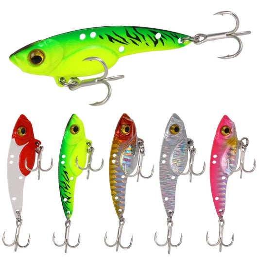 VIB Lures 7.5/13/18g Long Throw Metal Blood tank Hook Sea Fishing Freshwater Bass Lures by PDG ibma