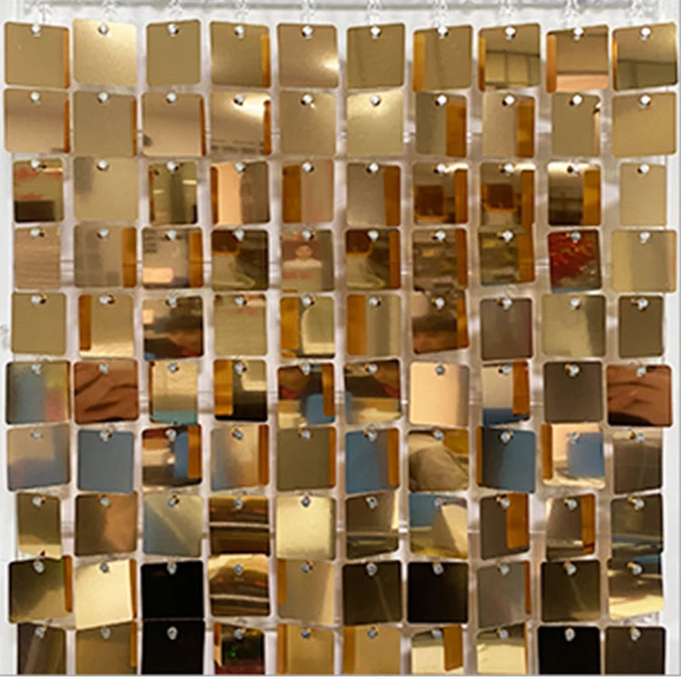 Birthday Backdrop Shimmer Sequin Backdrop Panels Shimmer Wall Red for Wedding Party Baby Shower Background Wall Decor