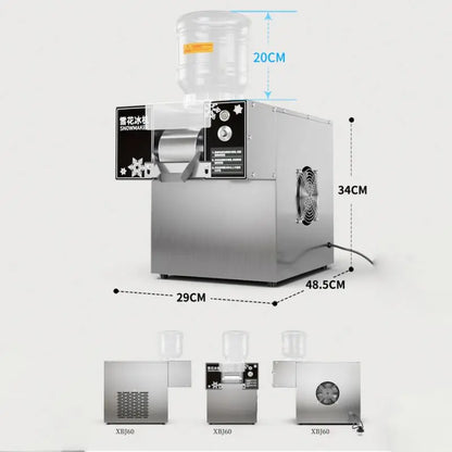 Korea Shaved Mesin Milk Bingsoo Snow Flake Snowflake Ice Cream Shaver Bing Su Making Bingsu Machines Maker