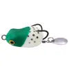 Soft Frog Fishing Lure 2.5CM 3G Double Hook Sequins Thunder Frog Rabbit Bait with Blade Tail Fishing Bait
