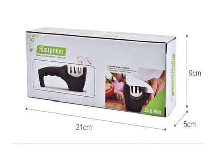 Quality 3-Slot Manual Fixed-Angle Kitchen Knife Sharpener Multi-Purpose Scissors Tool Sharpening Accessories New Design