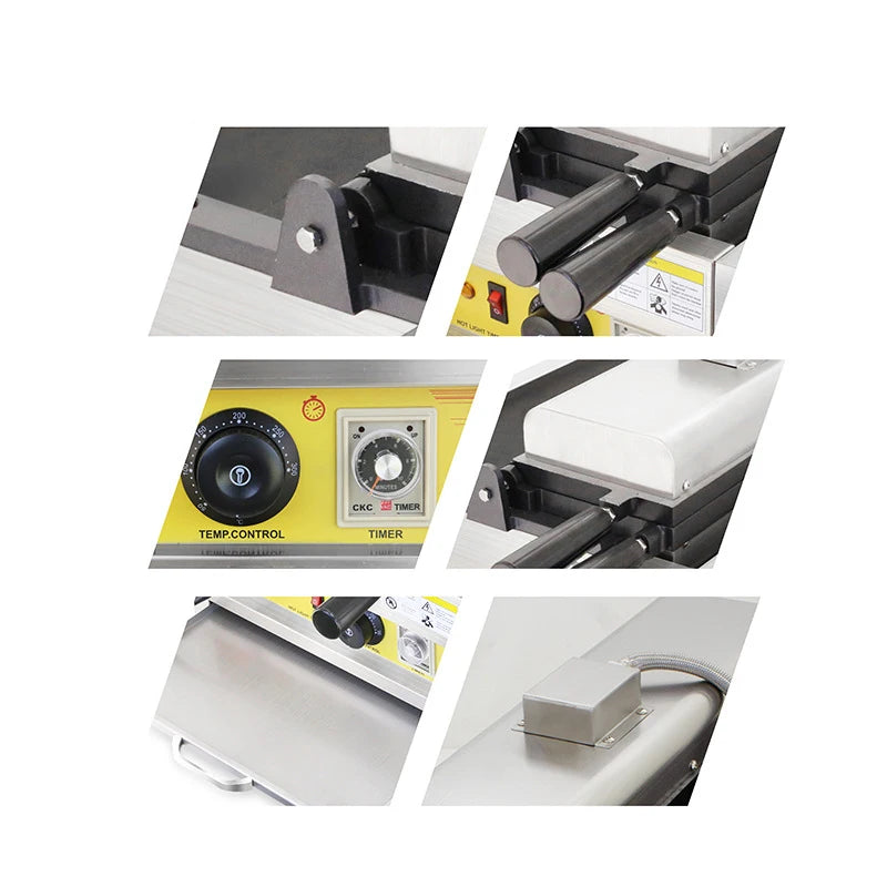 Custom Logo Coin-Shaped Waffle Maker Machine Double Flip Snack Kitchen Equipment Euro Coin Insert Japanese Korean Waffle Maker