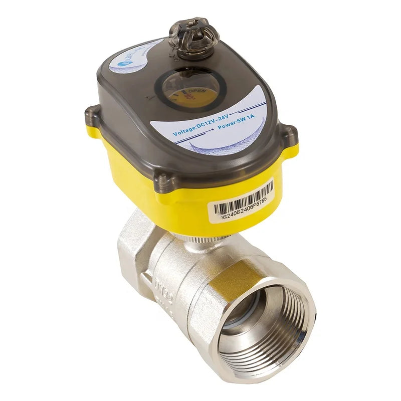 Stainless Steel Electric Ball Valve 2-way Water Valve with Power Adapter Automatic Return Setting Electric Valve by PDG ibma
