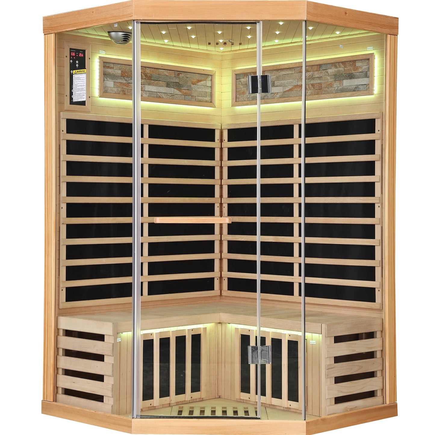 Indoor Wooden Infrared Double Sauna Room Cabin House