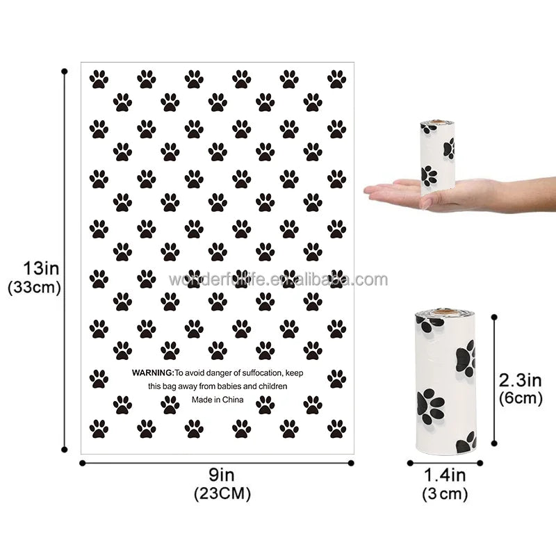 OEM  ODM Pet Poop Bag Eco Corn Starch Poop Bag Dog Poop Bags Biodegradable for Dogs