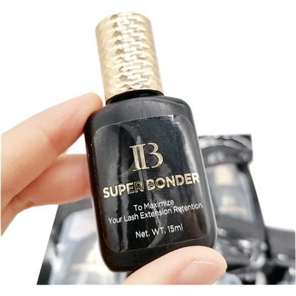 5 Bottles IB Super Bonder Eyelash Extension Glue 15ml IB Primer Professional Clear False Lash Adhesive Makeup Tools Wholesale