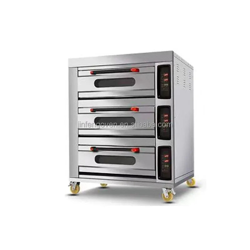 Commercial 2-Deck 4-Tray Pizza Bread Baking Oven for Bakery Restaurants Electric Bread Oven