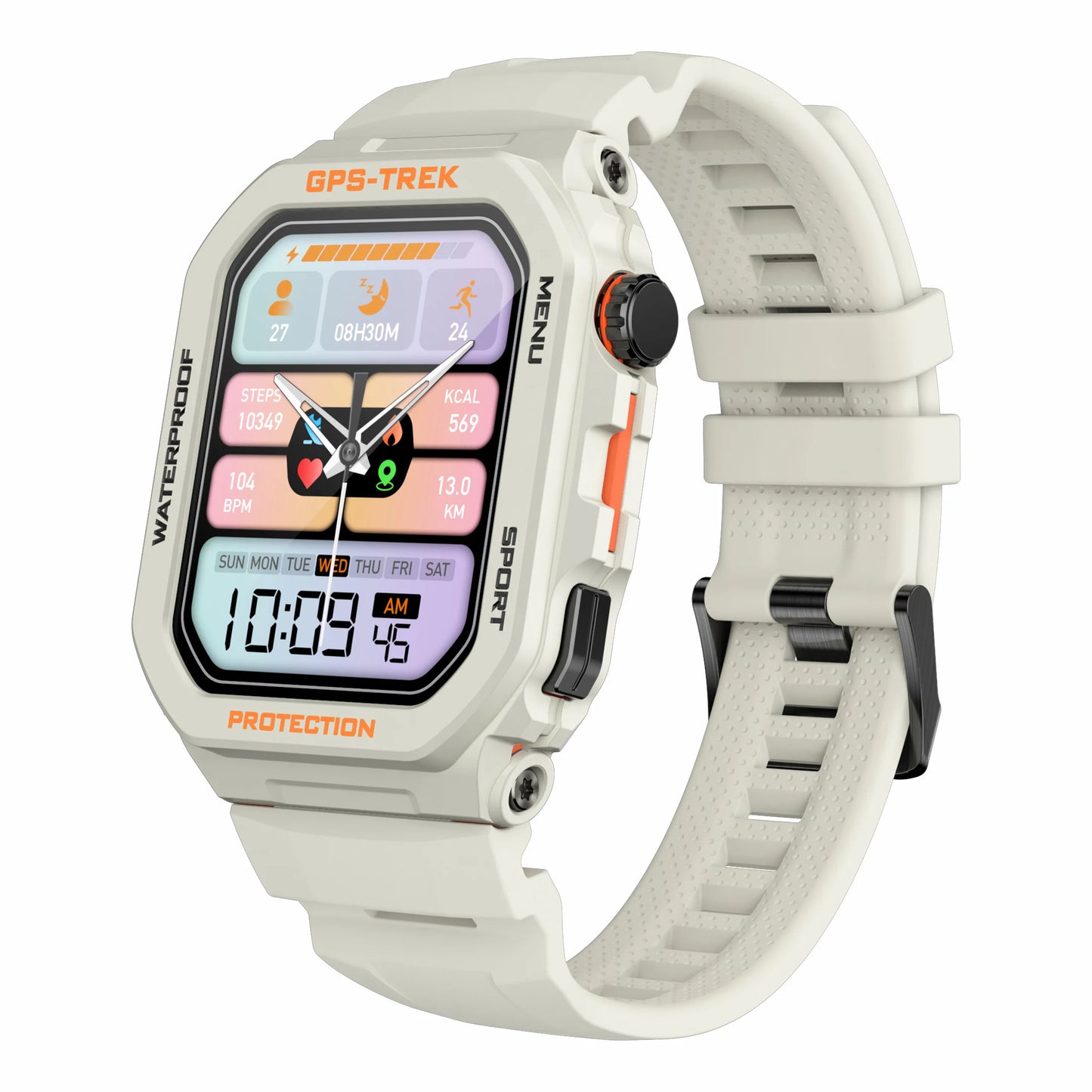 2024 FT61 Smart Watch for Men BT Call Health Monitoring 1.75inch Screen IP68 Waterproof GPS Positioning Sport Smartwatch