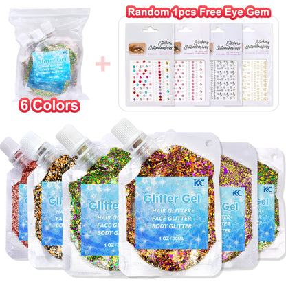 Free Shipping 2oz Shaker Bottle Jars Christmas Chunky Mix Glitter for Snow Globe Tumbler Cups
