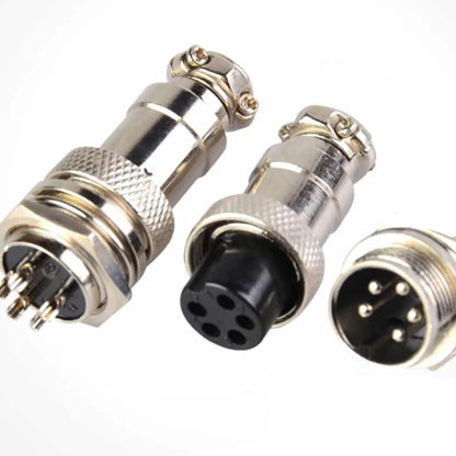 GX16 Aviation Plug Socket Connector 2P 3P 5P Pin Electric Scooter EBike Charging Charger Plug Cable G16 Male & Female Wire Panel