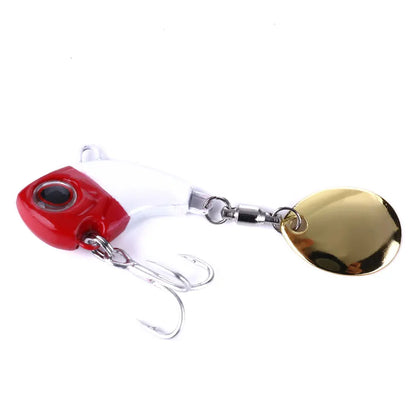 Vib Fishing Lures Hard Mental Lure with Fishing Hook Fishing VIB Lure 2.5CM-9G-10#