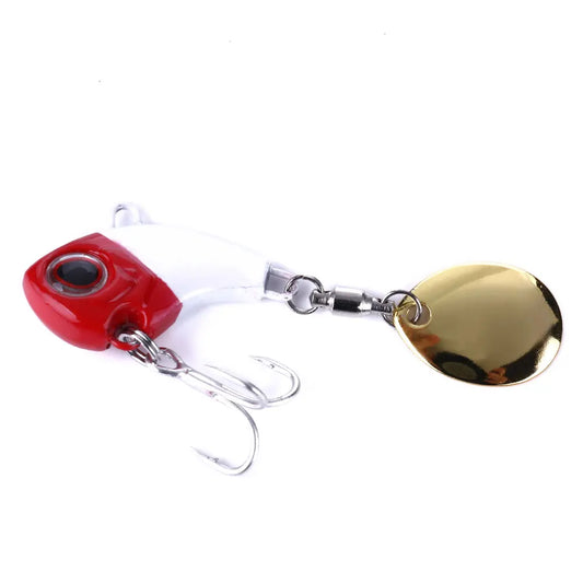 Vib Fishing Lures Hard Mental Lure with Fishing Hook Fishing VIB Lure 2.5CM-9G-10# by PDG ibma