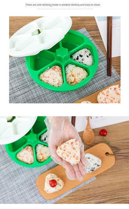 Newest DIY Sushi Mold Onigiri Rice Ball Food Press Triangular Sushi Maker Mold Sushi Kit Japanese Kitchen Tools Bento Box