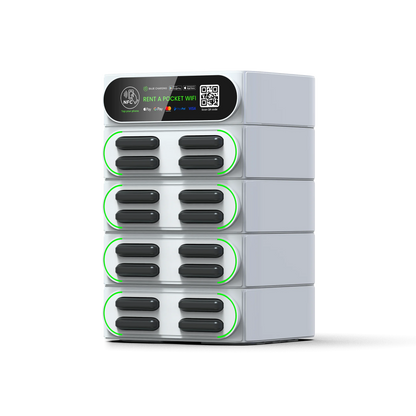 Bajie Charging Rental Station 16 Stack Sharing Power Bank Vending Machine with Mifi Fast Charger Mobile Phone Charging Station