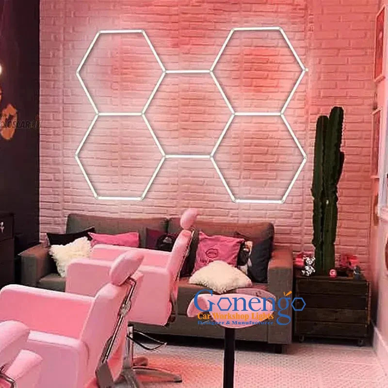 Indoor Lights Customized Diy Assembled Hexagon Light House Decoration Interior Lighting