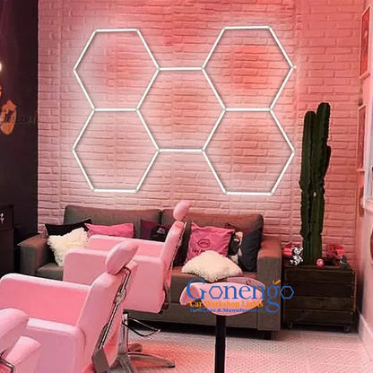 Indoor Lights Customized Diy Assembled Hexagon Light House Decoration Interior Lighting