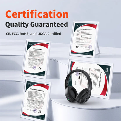 QERE E80 Wireless Headphones Active Noise Cancelling 40mm Speaker 25dB ANC