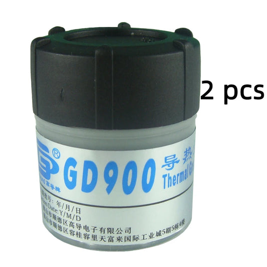 2 Pieces Net Weight 30 Grams Gray High Performance GD900 Thermal Conductive Grease Paste Plaster Heat Sink Compound Can Packing by PDG ibma