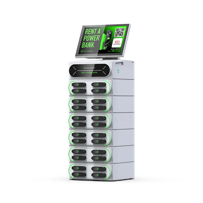 2025 New Product Share Power Bank Portable Power Station with 24 Slots Integrated Stackable Fast Chargers for Business Ideas