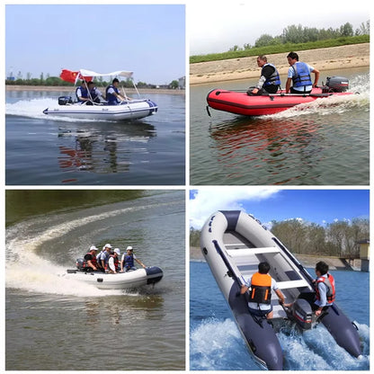 Latest Design  Kayak Fishing Boat with Motor Factory Inflatable Boat with air Deck Floor Inflatable Boats for CE Certification