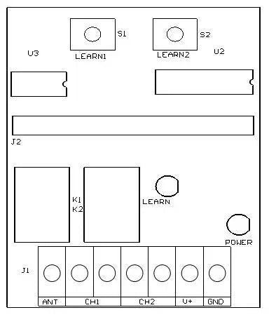 Universal 2 Channel ON/OFF RF Switch Wireless Receiver 9V-24V 433mhz Receiver For Brands Remote Control