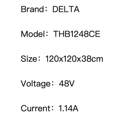 JEEK 120mm Delta THB1248CE DC Brushless Fan 7800rpm Ball Electric 48V Portable Industrial air Ventilation Fan