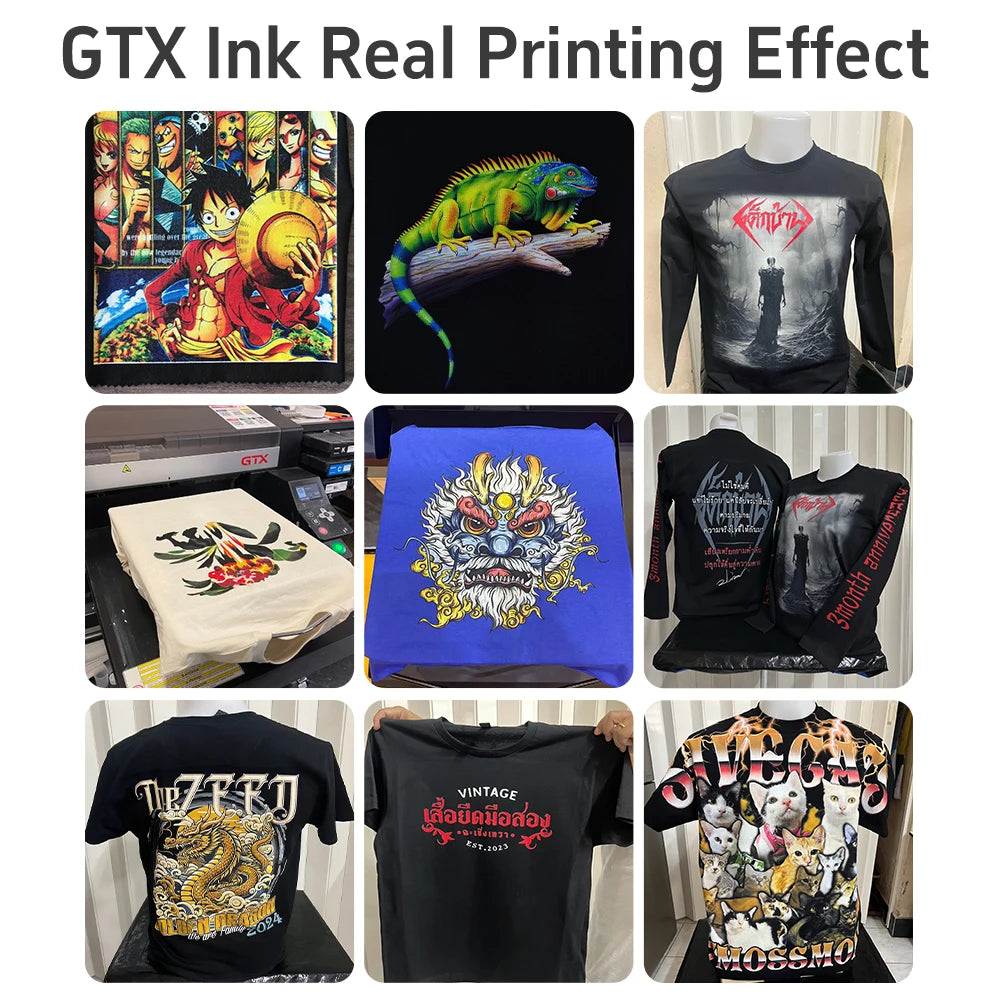 US Warehouse Shipping DTG Ink Pack GTX Pro 600 422 423 Printer DTG Ink Bag With Chip for Brother Printer Pigment Ink