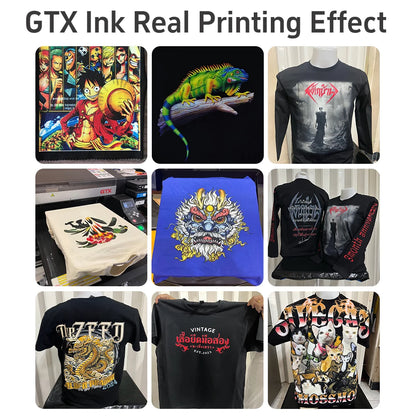 US Warehouse Shipping DTG Ink Pack GTX Pro 600 422 423 Printer DTG Ink Bag With Chip for Brother Printer Pigment Ink