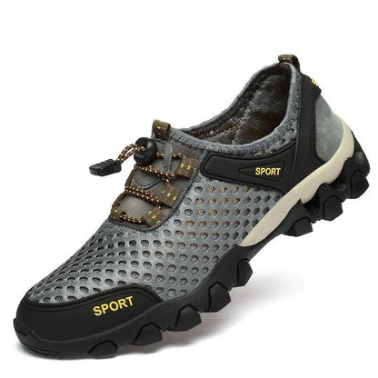 YF Spring New Breathable  High-Top Job Shoes Men's Trendy All-Match Black Leather Shoes Casual Men's Board   Shoes