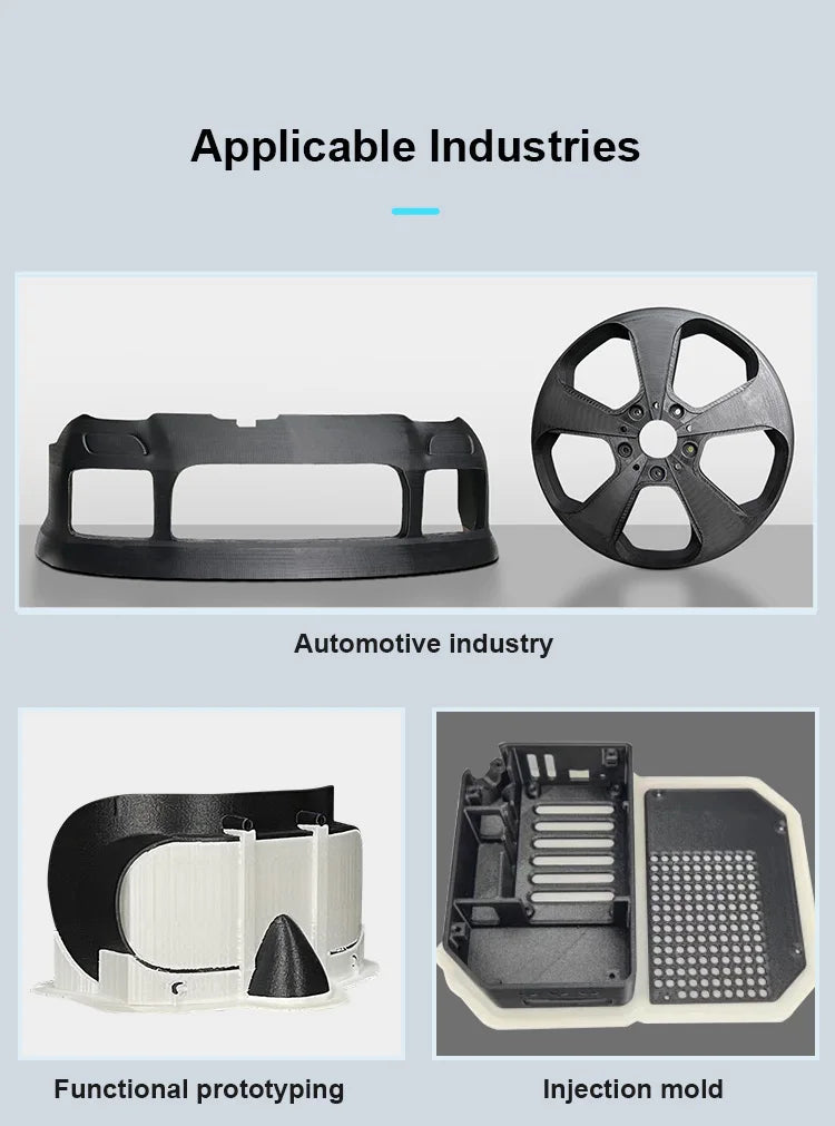 Mingda MD600D Professional Large High Temperature 3d Printers 600mm Industrial Plastic 3d Printer for Car Bumper