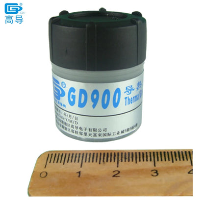 2 Pieces Net Weight 30 Grams Gray High Performance GD900 Thermal Conductive Grease Paste Plaster Heat Sink Compound Can Packing