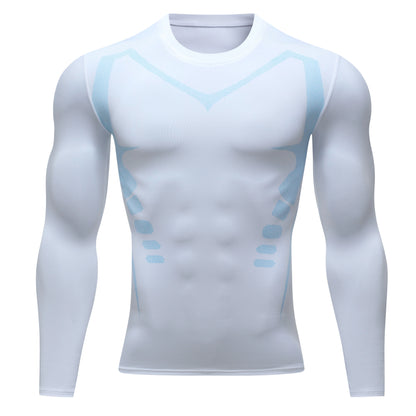 USA Warehouse 3 Pack Compression Shirts for Men Long Sleeve Athletic Base Layer Undershirt Gear T Shirt for Workout