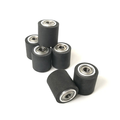 10pcs Pinch Roller Graphtec Skycut Printer Vinyl Cutter Cutting Plotter Roll 4x11x16mm Rubber Copper Core Press Paper Wheel