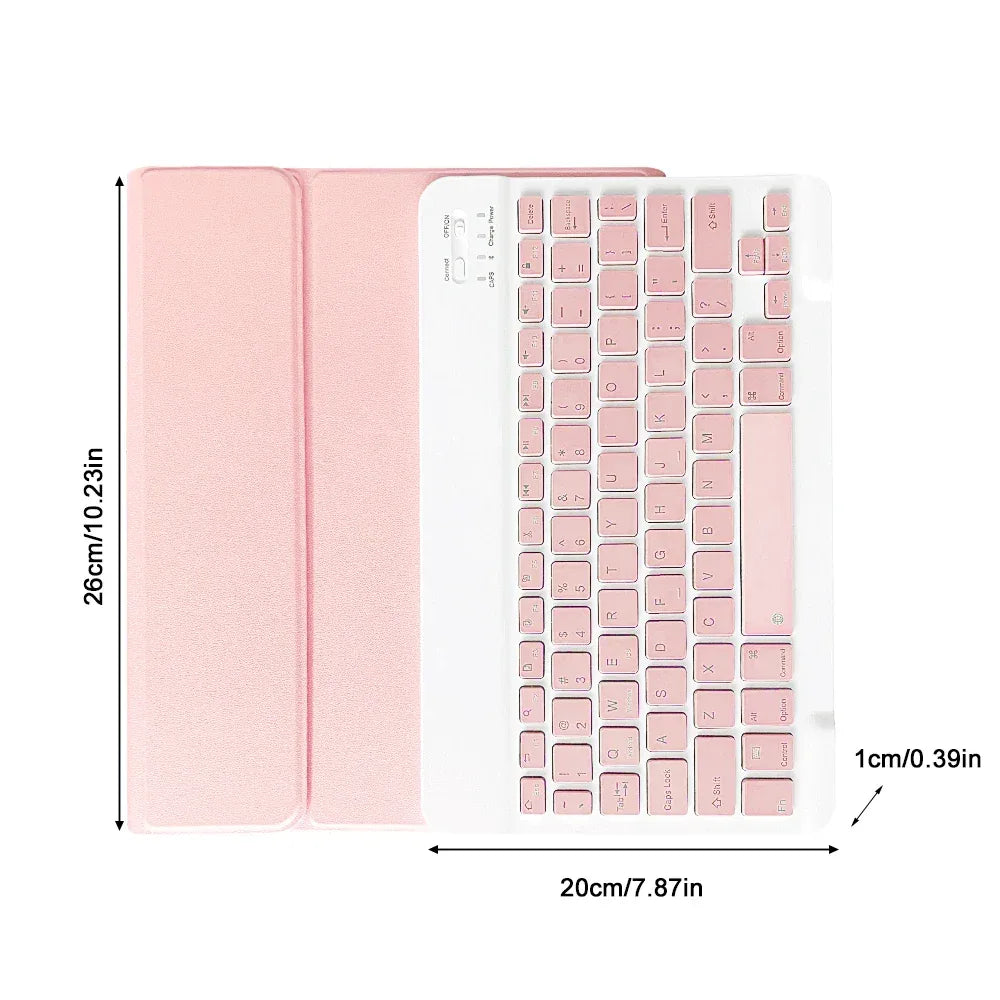 Spanish Keyboard Case For iPad Air Pro 11 13 2024,iPad 10.2 7/8/9th 10th 2022 Gen Air 3 4 5 10.9 Pro 12.9 Funda Cover For iPad