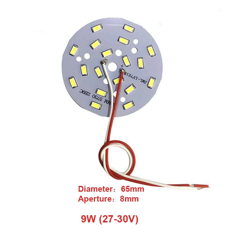 High Brightness LED 5730SMD Lamp Bead Light Board Bulb Round Transformation Light Source 3-18W 32-100MM Tile Wick Modified bulb