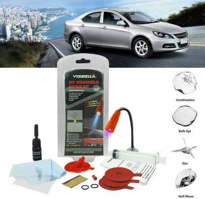 Car Windshield Repair Kit DIY Window Repair Tool Windscreen Glass Scratch Crack Restore Renewal Window Screen Polishing