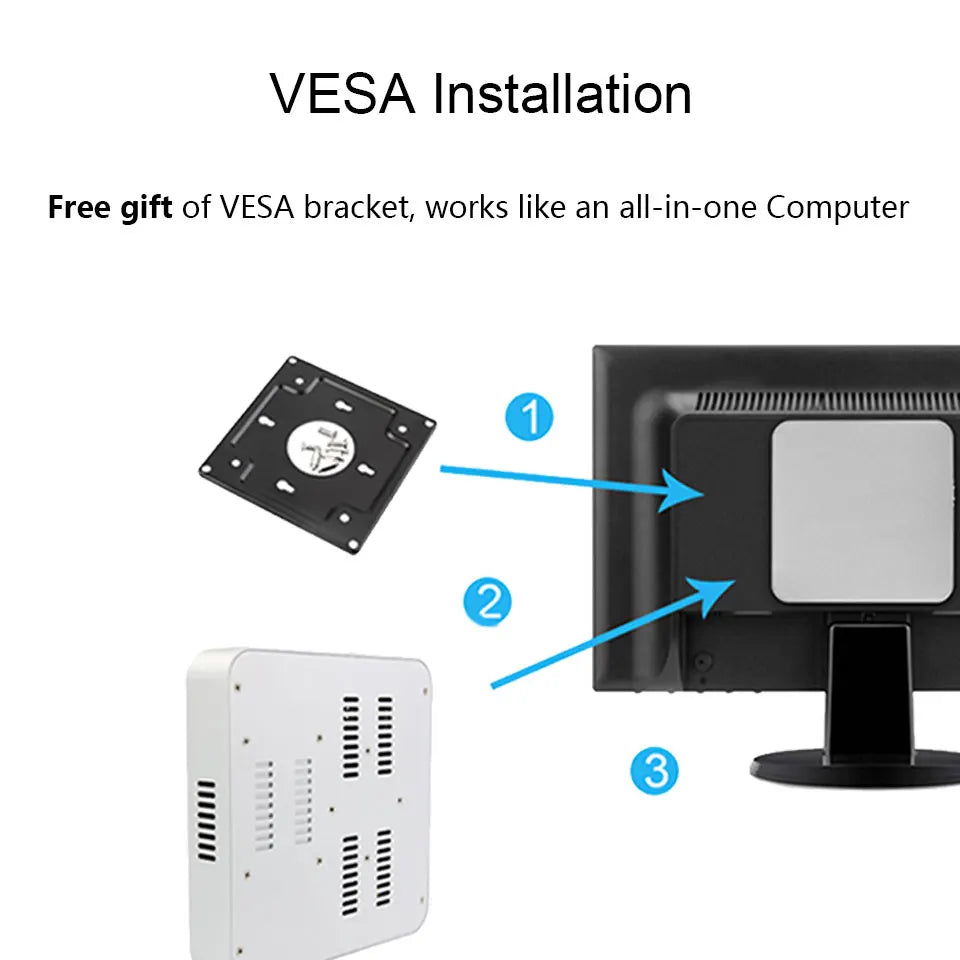 Mini PC HTPC Core i5 3317U 4200U Windows 10 Cooler Fan 8G RAM DDR3L Gaming Mini Computer HDMI Wifi Office Home Desktop minipc