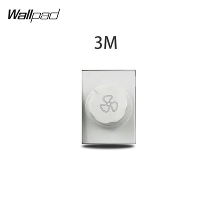1 2 3 Gang Way Stair Cross Pass White Glass Switch DIY AU US 118*75mm 153*75mm 191*75mm Fan Dimmer Retro Switch with LED Wallpad