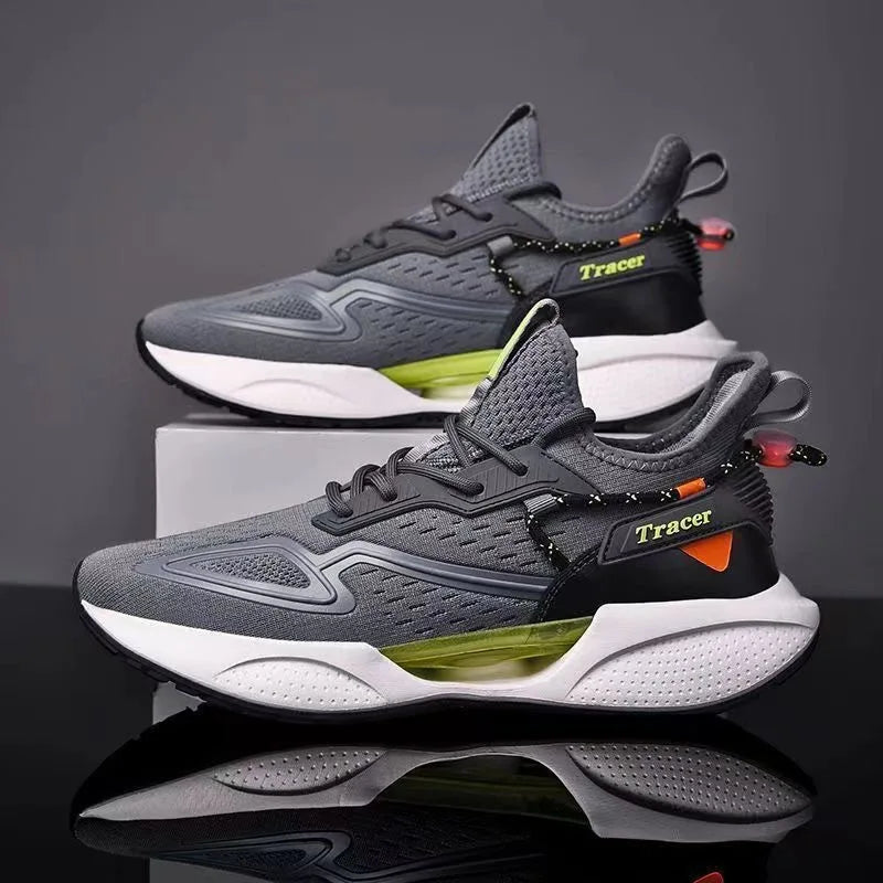 2026 Men's High-Toe Design Running Shoes Lace-Up Closure Fashion Trend Cotton Lining Rubber Insole Plastic Outsole Winter Season