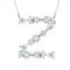 Pass Diamond Tester Letter C Multi Cut VVS Moissanite Necklace 925 Silver Platinum Plated Elegant Fine Jewelry Necklace