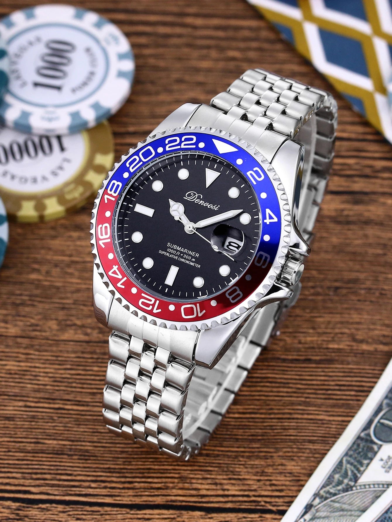 Denvosi Stainless Steel BRAND Luxury Quartz Watches for Men OEM  Sales  Montre Quartz Pour Homme