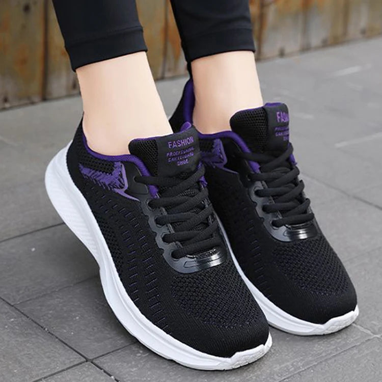Y 36-40 Women's Casual Breathable Lightweight Running Walking Style Comfortable Sneaker Soft Soles Shoes for Women Four Seasons