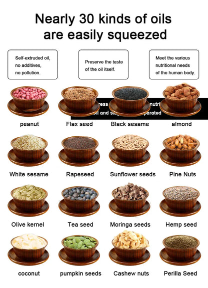 New Design 20KG/H Cold Press Oil Machine Peanut Sesame Sunflower Seed Peanut Cold Screw Oil Press Machine