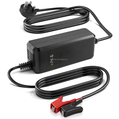 14.6V 10A LiFePO4 Battery Charger Crocodile Clips DC Power Supply Adapter for 12V Lithium Iron Phosphate Batteries
